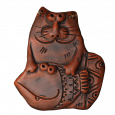 Кот с рыбой - Глиняные, гончарные изделия - ООО Гончар