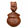 Горшочек для мёда меведёнок - Глиняные, гончарные изделия - ООО Гончар
