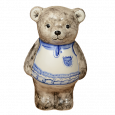 Медвежонок-копилка 17 см тёмный - Глиняные, гончарные изделия - ООО Гончар