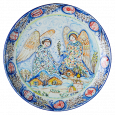 Тарелка роспись 28 см Вербные Ангелы - Глиняные, гончарные изделия - ООО Гончар