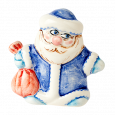 Дед Мороз 8 см фигурка - Глиняные, гончарные изделия - ООО Гончар