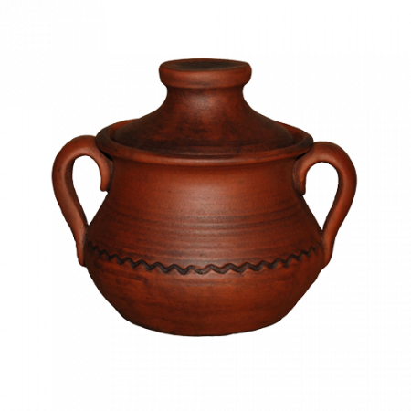 Щелкните для уменьшения или перетащите для перемещения Жюльенница с ручками с кр. - Глиняные, гончарные изделия - ООО Гончар